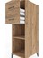 Kronos Dolap Tek Raflı 2 Çekmeceli 44X59X134 Çam-Çam 5