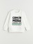 Yeni Sezon Bisiklet Yaka Baskılı Erkek Çocuk Sweatshirt 1