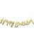 Happy Bırthday Gold Kaligrafi Yazı 110 cm 1