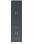Hyperion Dolap 5 Raflı 2 Çekmeceli 4 Kapaklı 60X44X243 Antrasit-Antrasit 1