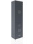 Hyperion Dolap 5 Raflı 2 Çekmeceli 4 Kapaklı 60X44X243 Antrasit-Antrasit 2