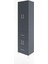 Hyperion Dolap 5 Raflı 2 Çekmeceli 4 Kapaklı 60X44X243 Antrasit-Antrasit 3