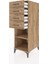 Kronos Dolap Tek Raflı 4 Çekmeceli 44X59X134 Çam-Çam 4