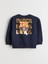 Yeni Sezon Bisiklet Yaka Barcelona Baskılı Erkek Çocuk Sweatshirt 1