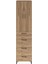 Hyperion Dolap 3 Raflı 4 Çekmeceli 2 Kapaklı 60X44X243 Çam-Çam 1