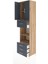 Hyperion Dolap 4 Raflı 4 Çekmeceli 2 Kapaklı 60X44X243 Çam-Antrasit 4