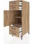 Kronos Dolap 2 Raflı 4 Çekmeceli Tek Kapaklı 44X59X134 Çam-Çam 4