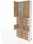 Arges Dolap 4 Raflı 6 Çekmeceli 4 Kapaklı 88X30X243 Aytaşı-Çam 4