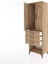 Hyperion Dolap Tek Raflı 3 Çekmeceli Tek Askılı 60X44X195 Çam-Çam 4