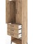 Hyperion Dolap Tek Raflı 3 Çekmeceli Tek Askılı 60X44X195 Çam-Çam 5