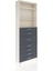 Arges Dolap 3 Raflı 7 Çekmeceli 88X30X243 Aytaşı-Antrasit 2