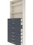 Arges Dolap 3 Raflı 7 Çekmeceli 88X30X243 Aytaşı-Antrasit 5