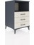 Kronos Komodin Tek Raflı 3 Çekmeceli 60X59X96 Antrasit-Aytaşı 2