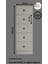 %100 Mdf Moriva 5 Çekmece Şifonyer Gri 132 Cm-Animasyonlu 2