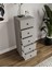 %100 Mdf Moriva 5 Çekmece Şifonyer Gri 132 Cm-Animasyonlu 4
