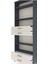 Arges Dolap 5 Raflı 4 Çekmeceli 88X30X243 Antrasit-Aytaşı 5