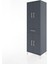 Hyperion Dolap 4 Raflı Tek Çekmeceli 4 Kapaklı 60X44X195 Antrasit-Antrasit 3