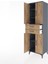 Hyperion Dolap 4 Raflı 2 Çekmeceli 4 Kapaklı 60X44X195 Antrasit-Çam 4