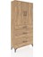 Arges Dolap 3 Raflı 3 Çekmeceli 2 Kapaklı 88X30X182 Çam-Çam 2