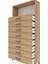 Arges Dolap Tek Raflı 8 Çekmeceli 88X30X182 Çam-Çam 5