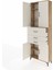Arges Dolap 4 Raflı 3 Çekmeceli 4 Kapaklı 88X30X243 Çam-Aytaşı 4