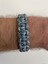 Gri Üstü Beyaz Siyah Noktalı Paracord Bileklik 4