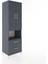 Hyperion Dolap 4 Raflı 2 Çekmeceli 2 Kapaklı 60X44X195 Antrasit-Antrasit 2