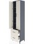 Hyperion Dolap 5 Raflı 2 Çekmeceli 2 Kapaklı 60X44X243 Antrasit-Aytaşı 4
