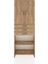 Arges Dolap 4 Raflı 3 Çekmeceli 2 Kapaklı 88X30X243 Çam-Çam 1