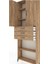 Arges Dolap 4 Raflı 3 Çekmeceli 2 Kapaklı 88X30X243 Çam-Çam 5