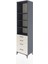 Hyperion Dolap 4 Raflı 4 Çekmeceli 60X44X243 Antrasit-Aytaşı 3