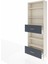Arges Dolap 5 Raflı 2 Çekmeceli 88X30X243 Aytaşı-Antrasit 4