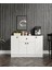 %100 Mdf 4 Kapaklı 1 Çekmeceli Çok Amaçlı Mutfak Dolabı – Kahve Köşesi – Erzak Dolabı (80X120X40 Cm) Moriva Ceviz-Soft Beyaz 6