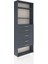 Arges Dolap 3 Raflı 5 Çekmeceli 88X30X243 Antrasit-Antrasit 2