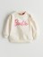 Yeni Sezon Bisiklet Yaka Barbie Baskılı Kız Bebek Sweatshirt 1