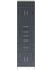 Hyperion Dolap 2 Raflı 5 Çekmeceli 4 Kapaklı 60X44X243 Aytaşı-Antrasit 1