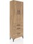 Arges Dolap 4 Raflı 3 Çekmeceli 2 Kapaklı 60X30X182 Çam-Çam 2