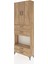 Arges Dolap 4 Raflı 4 Çekmeceli 2 Kapaklı 88X30X243 Çam-Çam 3