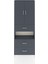 Arges Dolap 4 Raflı 3 Çekmeceli 2 Kapaklı 88X30X243 Antrasit-Antrasit 1
