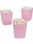 8li Pembe Baskısız Popcorn Kutusu ( Mısır , Cips , Ikram Kutusu ) 1