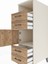 Kronos Dolap 2 Raflı 4 Çekmeceli Tek Kapaklı 44X59X134 Aytaşı-Çam 5