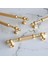 Mobilya Çekmece Mutfak Dolabı Dolap Kapak Kulpları Kulbu Altın Gold Metal Kulp 224 Mm-22.4 cm 5