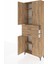 Arges Dolap 4 Raflı 2 Çekmeceli 4 Kapaklı 88X30X243 Çam-Çam 4