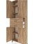 Arges Dolap 4 Raflı 2 Çekmeceli 4 Kapaklı 88X30X243 Çam-Çam 5