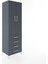 Hyperion Dolap 2 Raflı 4 Çekmeceli Tek Askılı 60X44X195 Antrasit-Antrasit 2