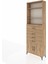 Arges Dolap 4 Raflı 4 Çekmeceli 2 Kapaklı 88X30X243 Çam-Çam 3
