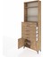 Arges Dolap 4 Raflı 4 Çekmeceli 2 Kapaklı 88X30X243 Çam-Çam 4
