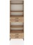 Arges Dolap 5 Raflı 4 Çekmeceli 88X30X243 Çam-Çam 1