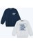 Yeni Sezon Bisiklet Yaka Erkek Bebek Sweatshirt 2'li 1