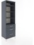 Hyperion Dolap 4 Raflı 3 Çekmeceli 60X44X195 Antrasit-Antrasit 2